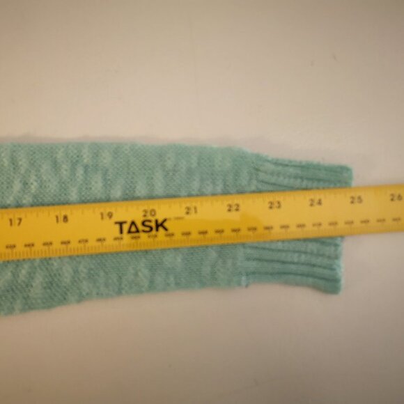 Charlotte Russe Ladies Size Large Fringed Edge Lightweight Mint Green Cardigan - Picture 6 of 8